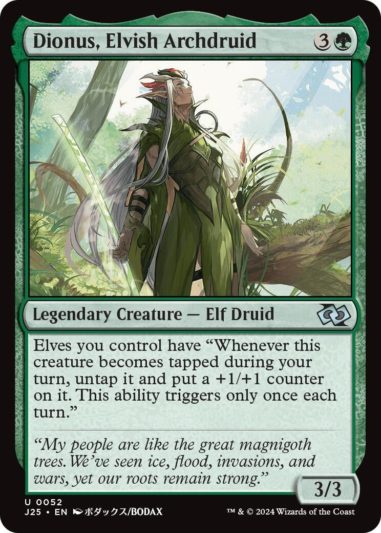 Dionus, Elvish Archdruid (Anime) (52) (Foundations Jumpstart)