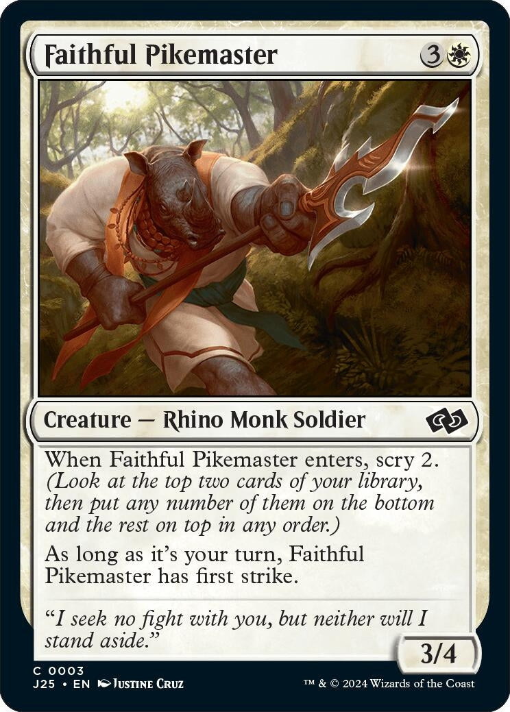 Faithful Pikemaster (3) (Foundations Jumpstart)
