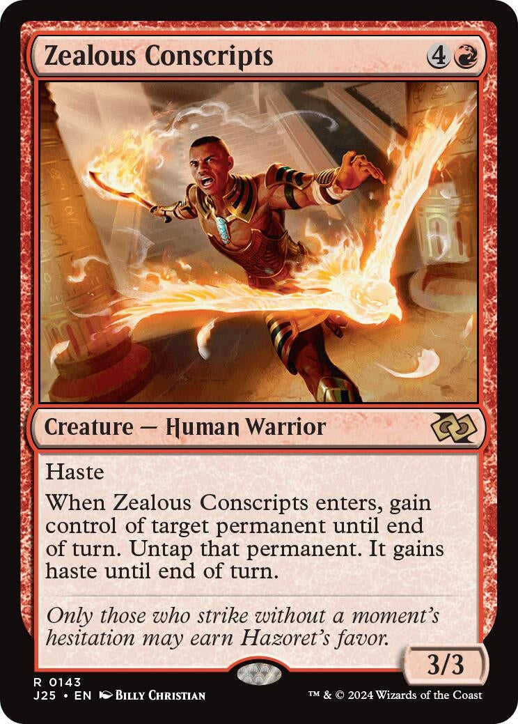 Image for Zealous Conscripts (143) - Magic: The Gathering