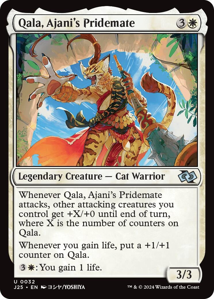 Qala, Ajani's Pridemate (Anime) (32) (Foundations Jumpstart)