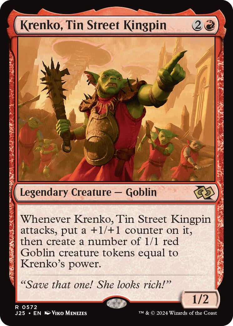 Krenko, Tin Street Kingpin (572) (Foundations Jumpstart)