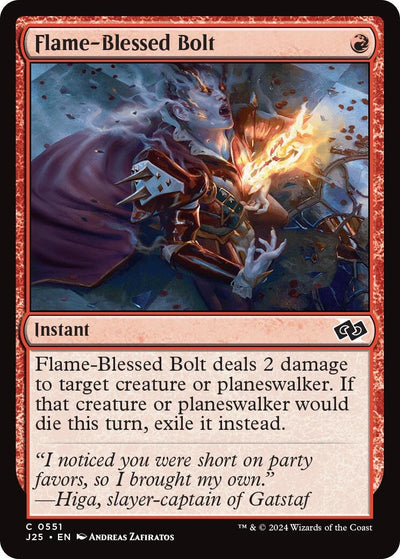 Flame-Blessed Bolt (551) (Foundations Jumpstart)