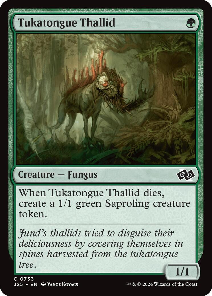Image for Tukatongue Thallid (733) - Magic: The Gathering