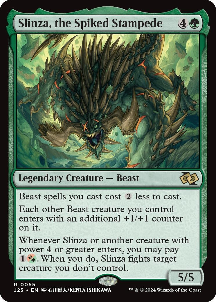 Slinza, the Spiked Stampede (Anime) (55) (Foundations Jumpstart)