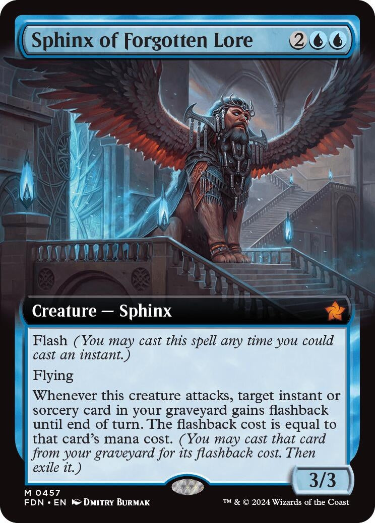 Sphinx of Forgotten Lore (Extended Art) (457) (Foundations) (FDN)