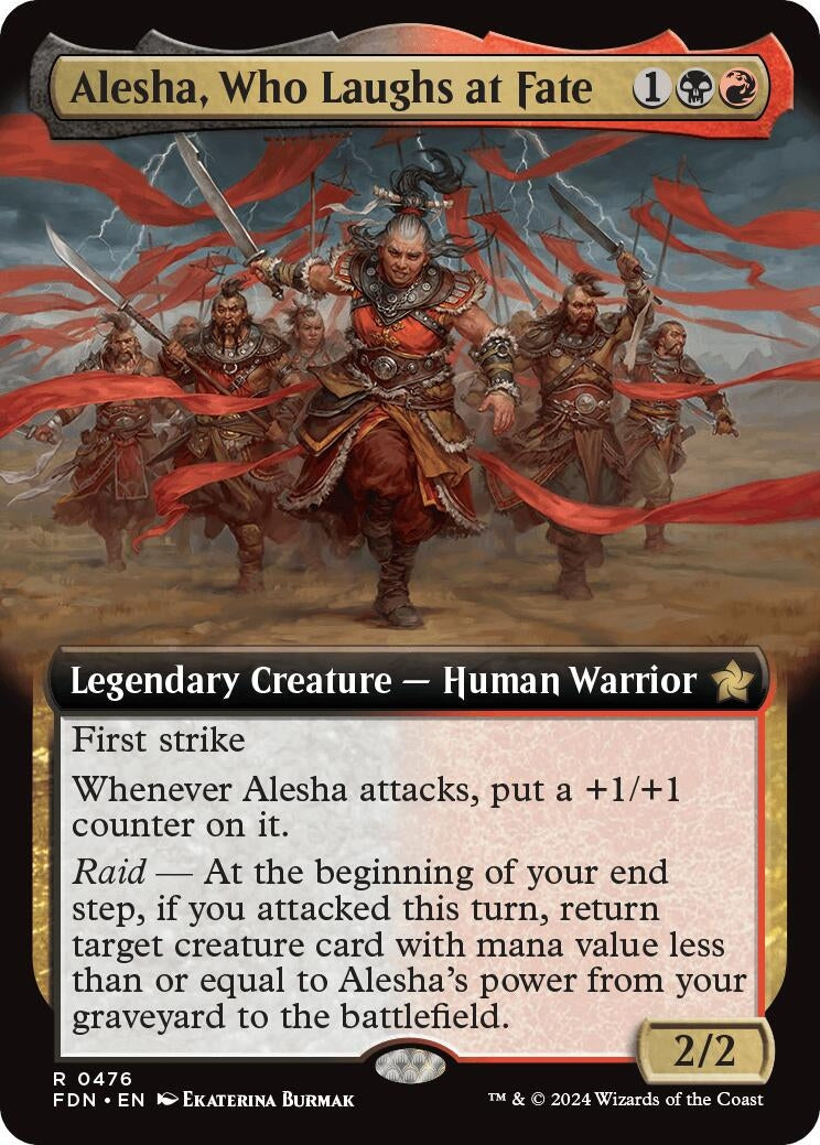 Alesha, Who Laughs at Fate (Extended Art) (476) (Foundations) (FDN)