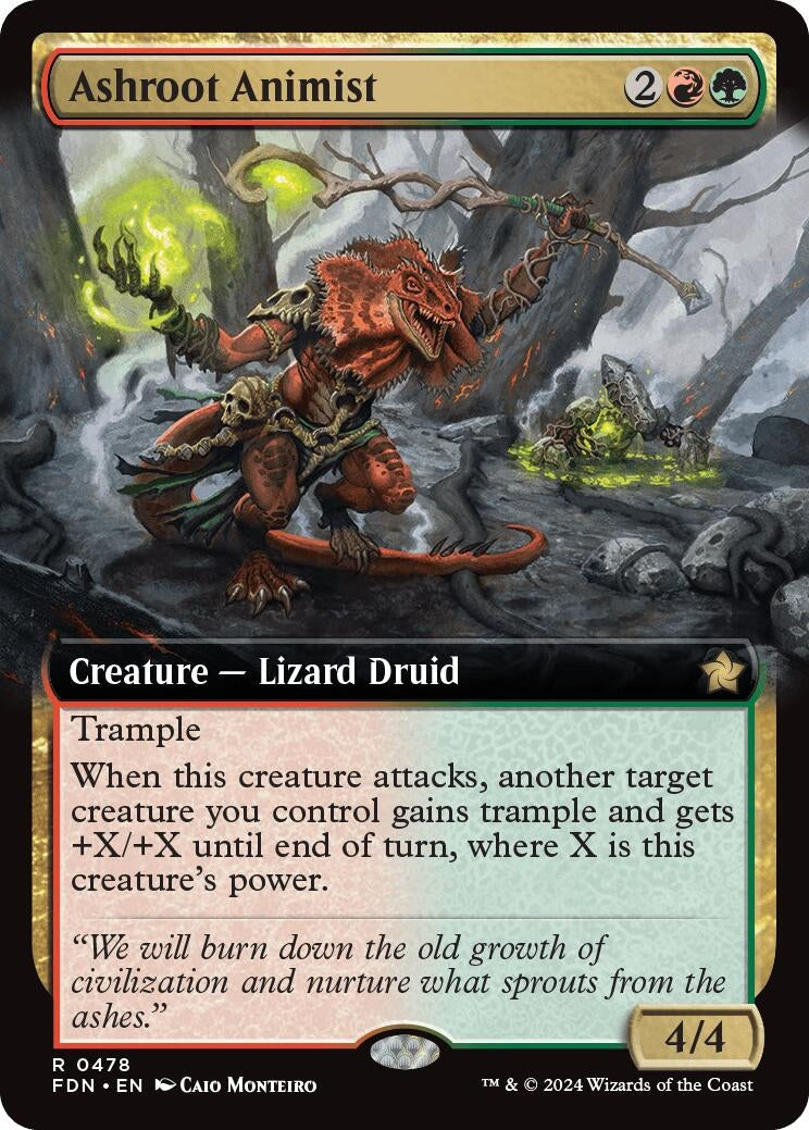 Ashroot Animist (Extended Art) (478) (Foundations) (FDN)