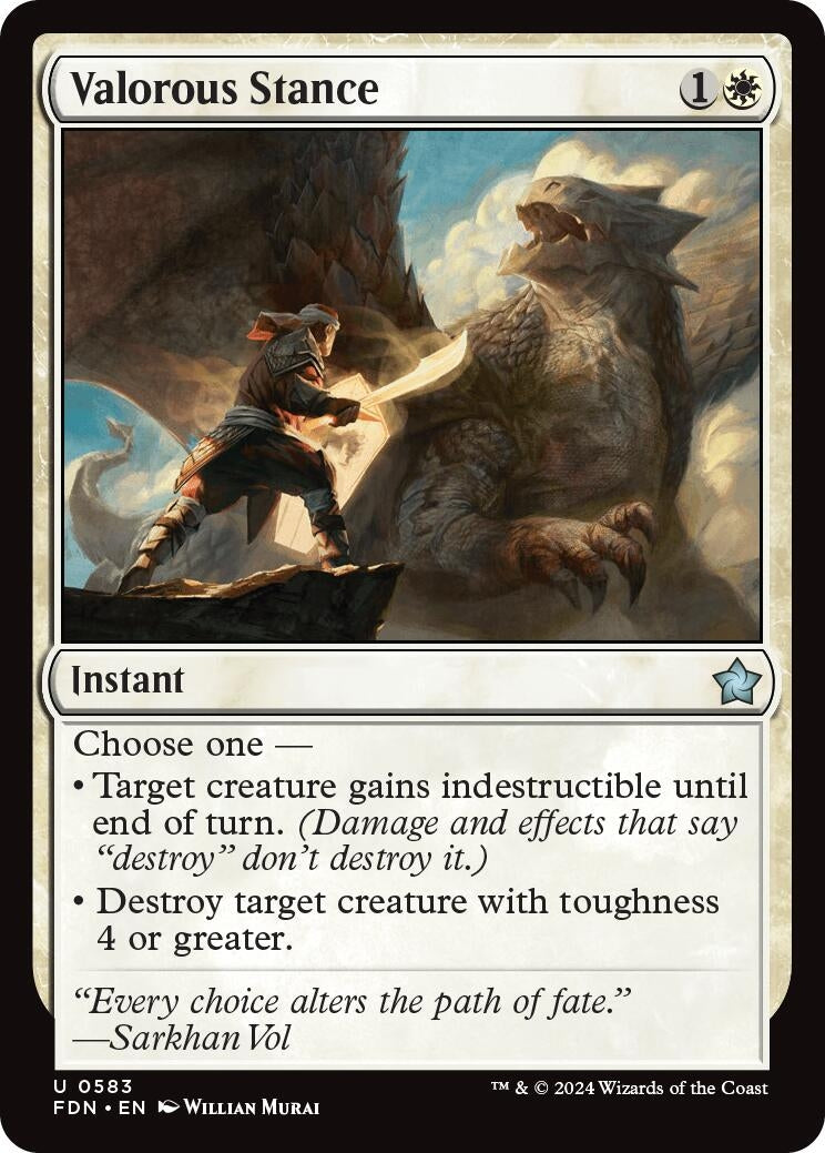 Valorous Stance (583) (Foundations) (FDN)
