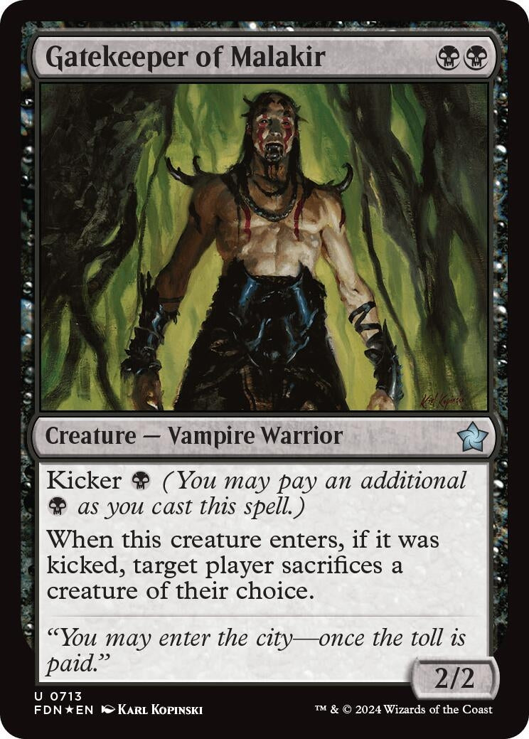 Gatekeeper of Malakir (713) (Foundations) (FDN)