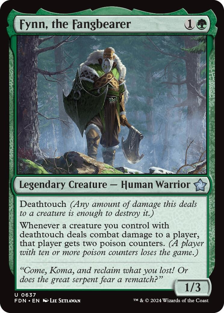 Fynn, the Fangbearer (637) (Foundations) (FDN)