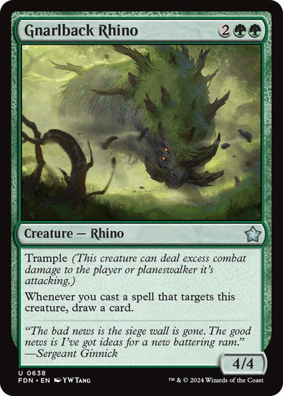 Gnarlback Rhino (638) (Foundations) (FDN)