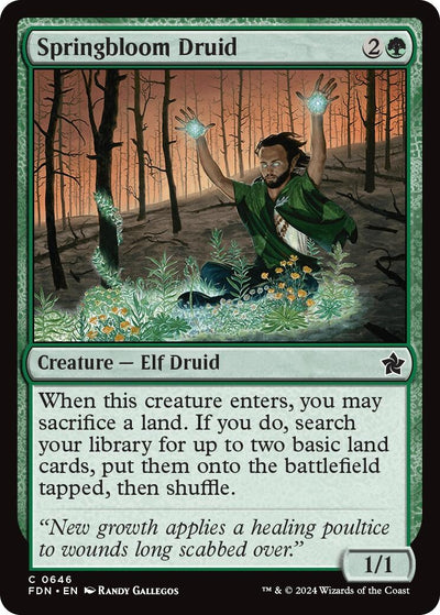 Springbloom Druid (646) (Foundations) (FDN)