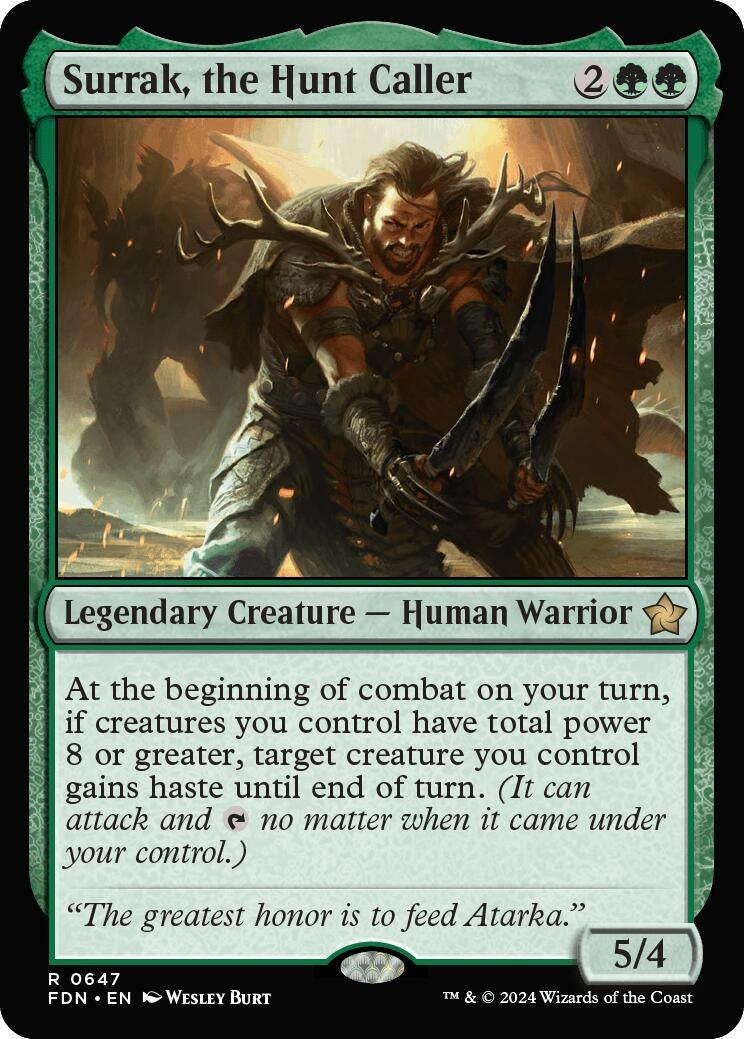 Surrak, the Hunt Caller (647) (Foundations) (FDN)