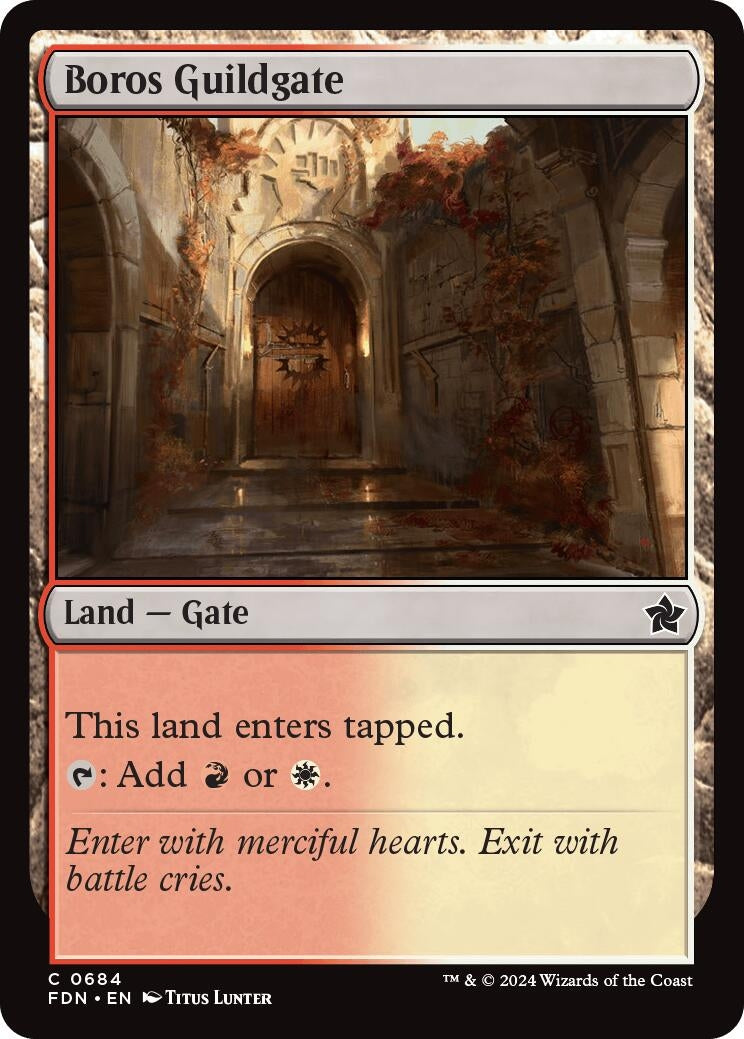 Boros Guildgate (684) (Foundations) (FDN)
