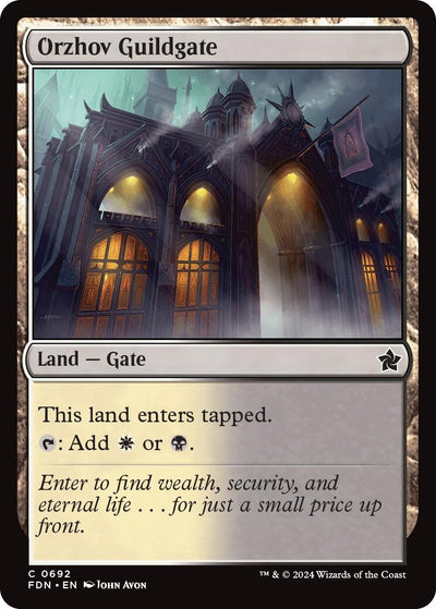 Orzhov Guildgate (692) (Foundations) (FDN)
