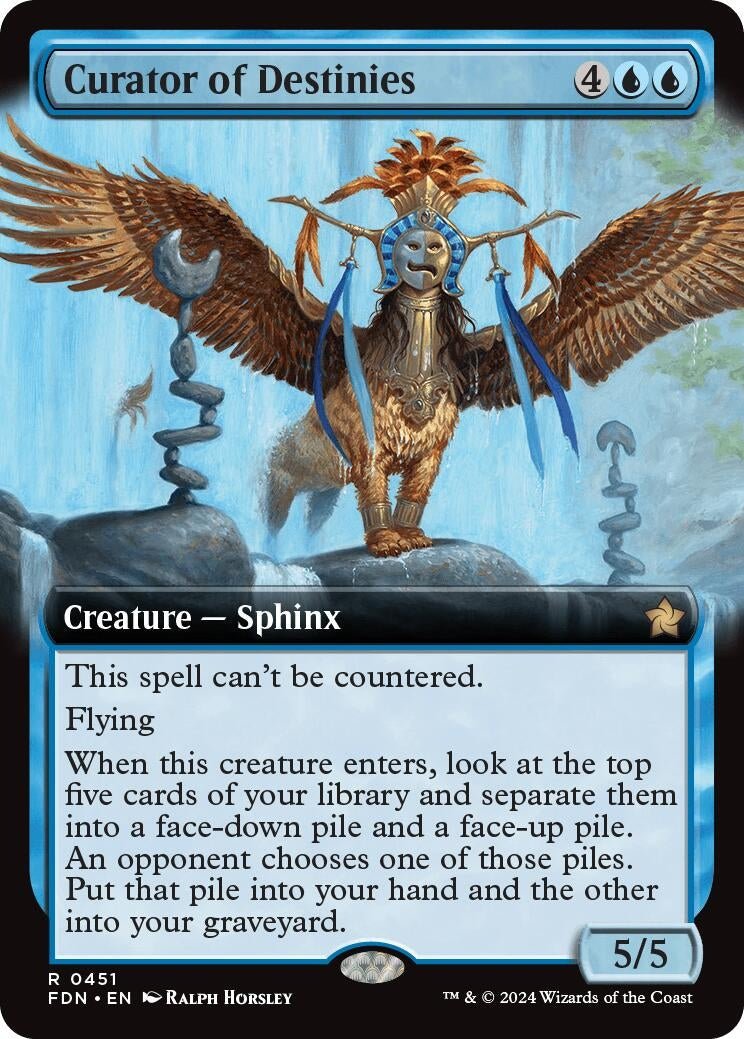 Curator of Destinies (Extended Art) (451) (Foundations) (FDN)