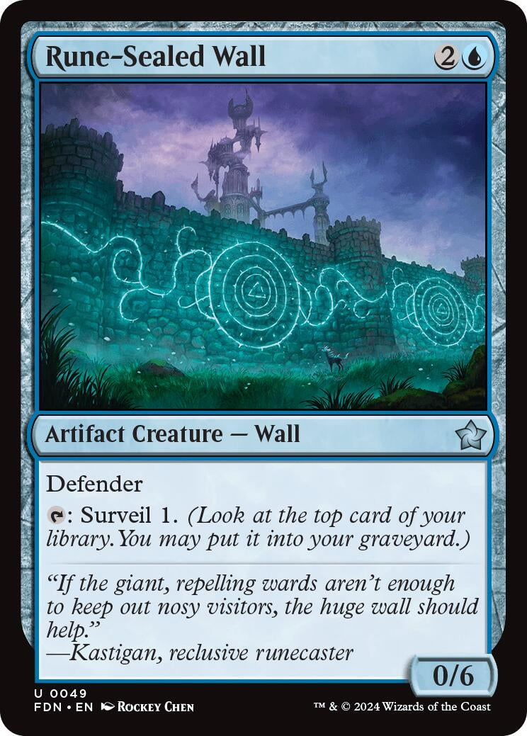 Rune-Sealed Wall (49) (Foundations) (FDN)