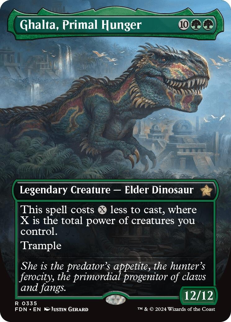 Ghalta, Primal Hunger (Borderless) (335) (Foundations) (FDN)