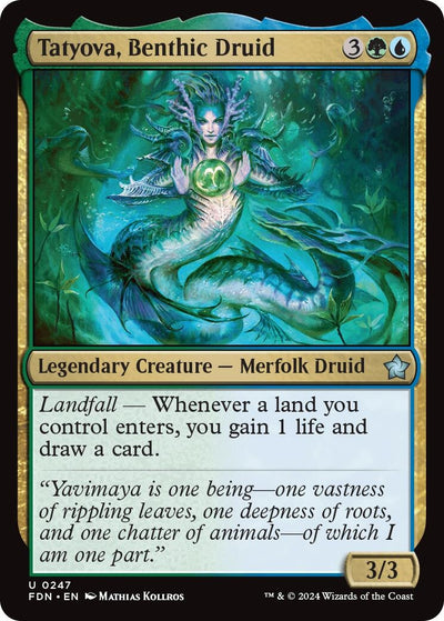 Tatyova, Benthic Druid (247) (Foundations) (FDN)