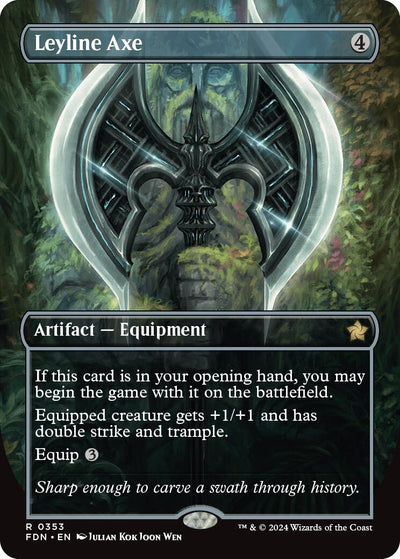 Leyline Axe (Borderless) (353) (Foundations) (FDN)