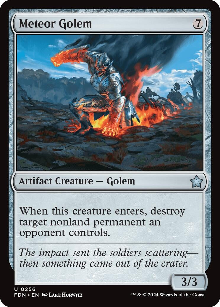 Meteor Golem (256) (Foundations) (FDN)