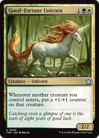 Good-Fortune Unicorn (240) (Foundations) (FDN)