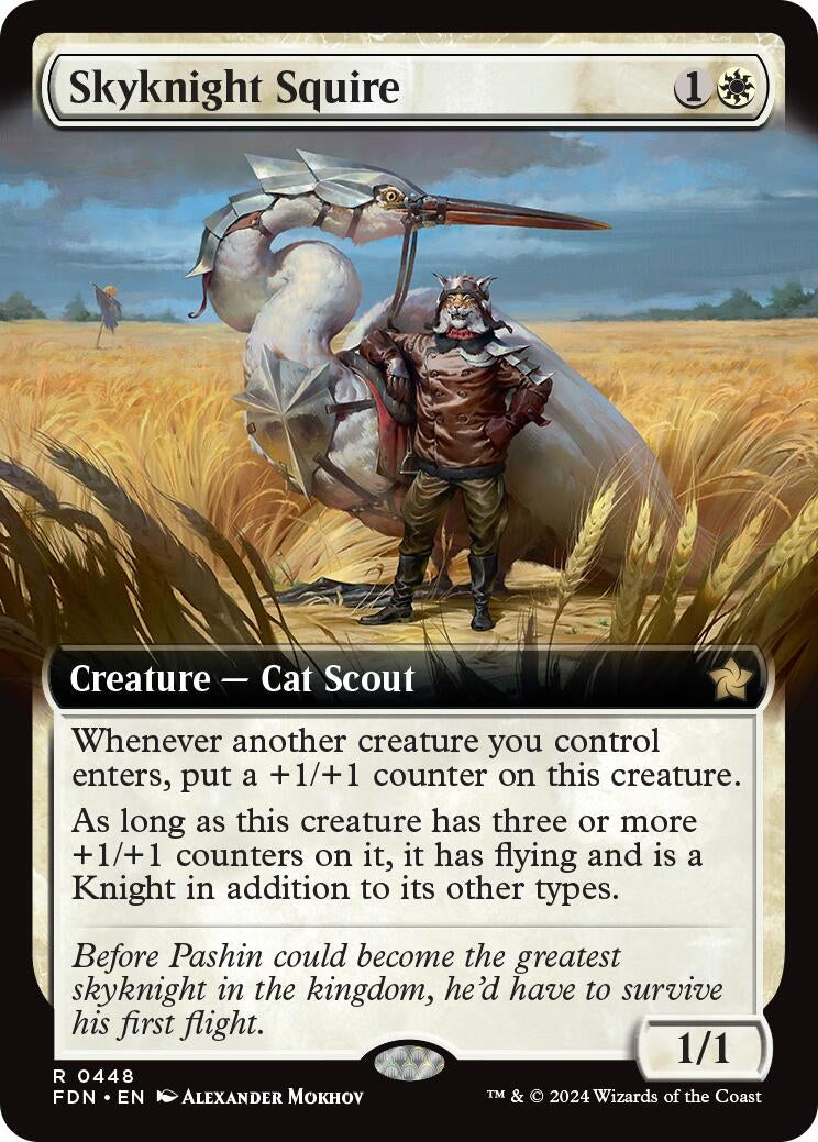 Skyknight Squire (Extended Art) (448) (Foundations) (FDN)