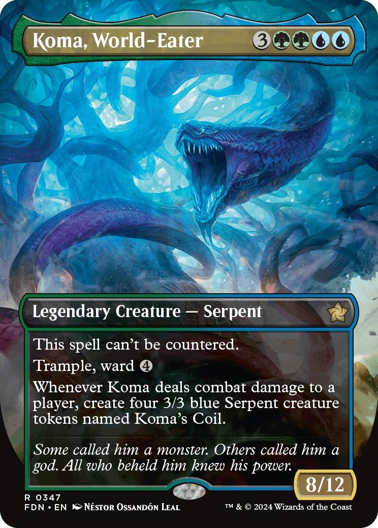 Koma, World-Eater (Borderless) (347) (Foundations) (FDN)