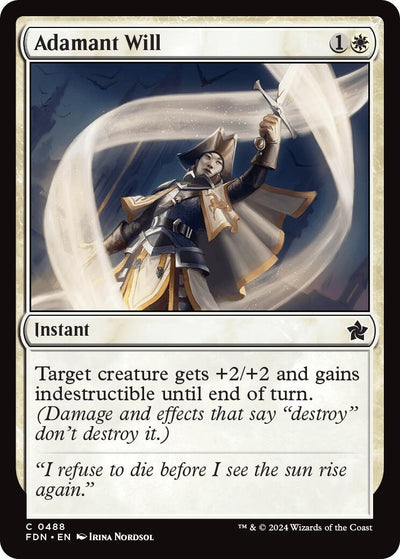 Adamant Will (488) (Foundations) (FDN)