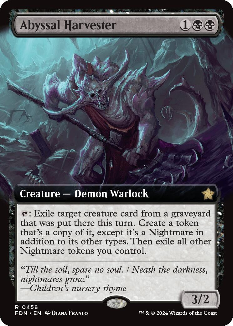 Abyssal Harvester (Extended Art) (458) (Foundations) (FDN)