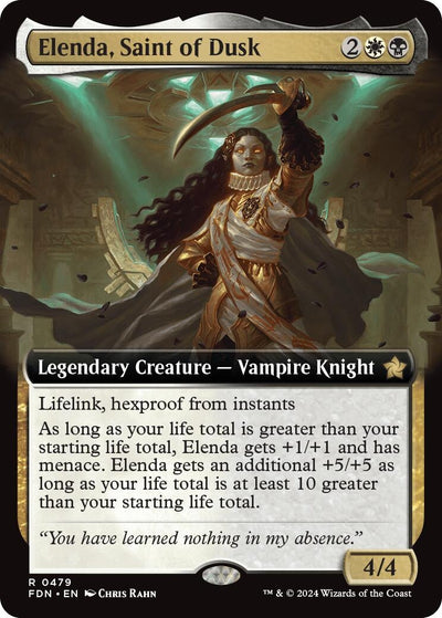 Elenda, Saint of Dusk (Extended Art) (479) (Foundations) (FDN)