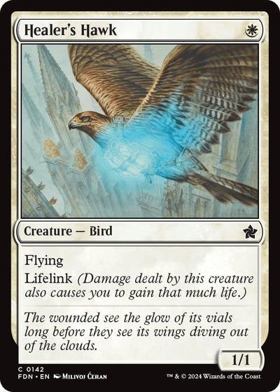 Healer's Hawk (142) (Foundations) (FDN)
