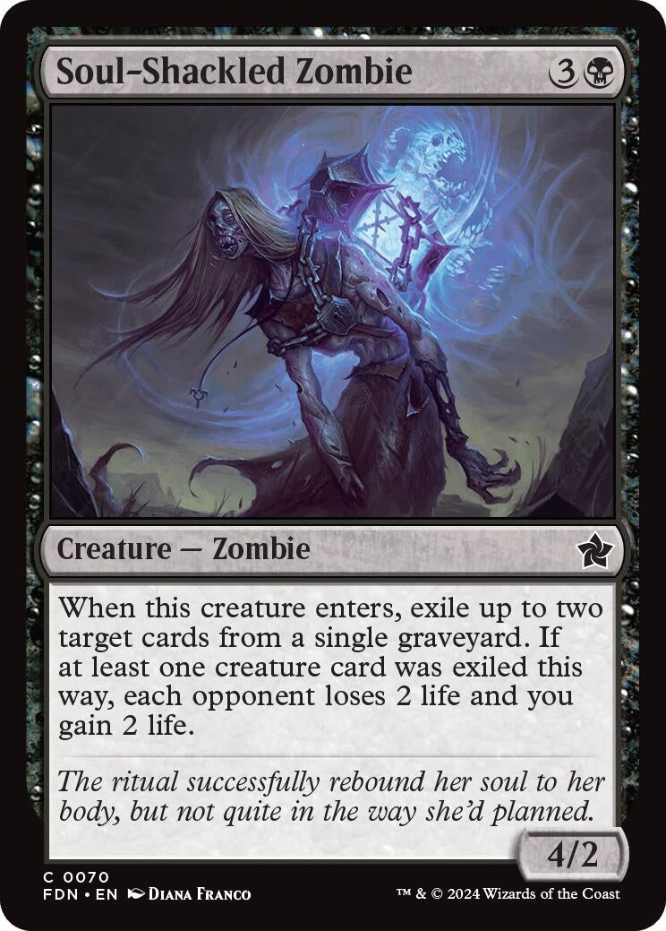 Soul-Shackled Zombie (70) (Foundations) (FDN)