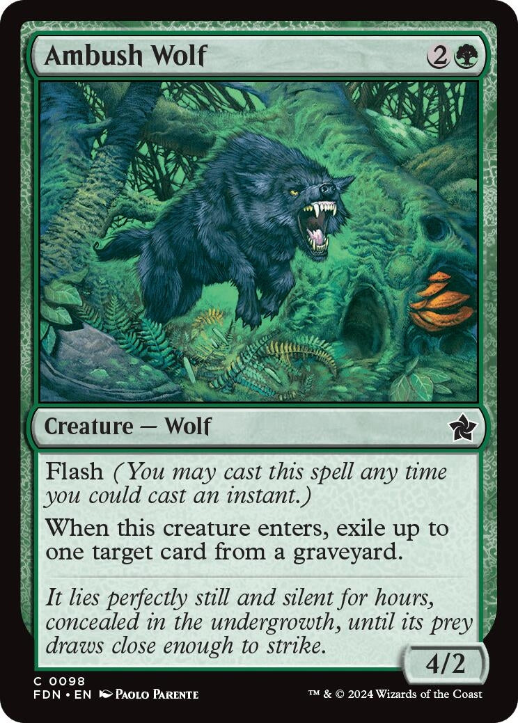 Ambush Wolf (98) (Foundations) (FDN)