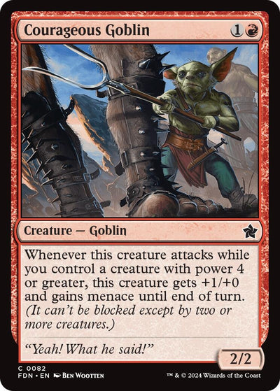 Courageous Goblin (82) (Foundations) (FDN)