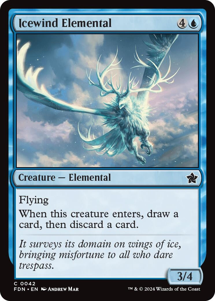 Icewind Elemental (42) (Foundations) (FDN)