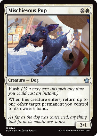Mischievous Pup (144) (Foundations) (FDN)