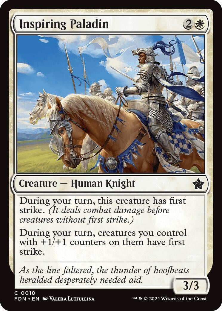Inspiring Paladin (18) (Foundations) (FDN)