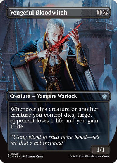 Vengeful Bloodwitch (Borderless) (325) (Foundations) (FDN)