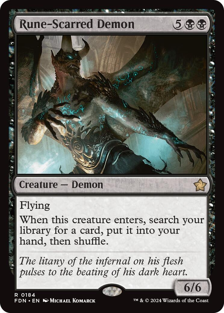 Rune-Scarred Demon (184) (Foundations) (FDN)