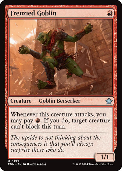 Frenzied Goblin (199) (Foundations) (FDN)