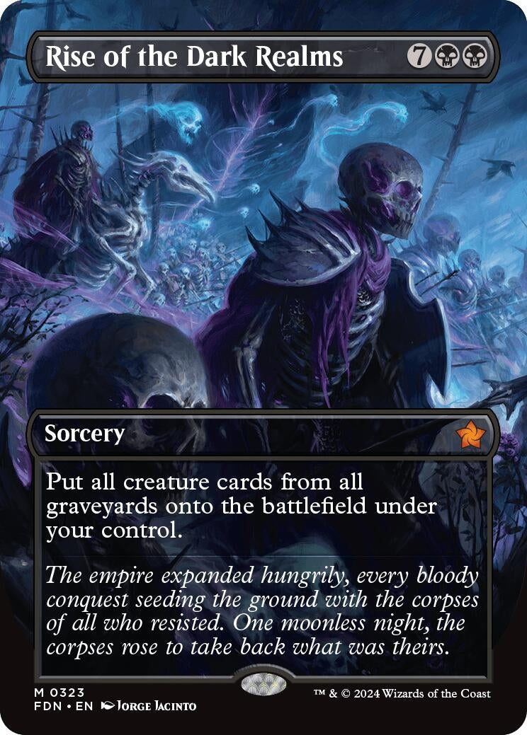 Rise of the Dark Realms (Borderless) (323) (Foundations)