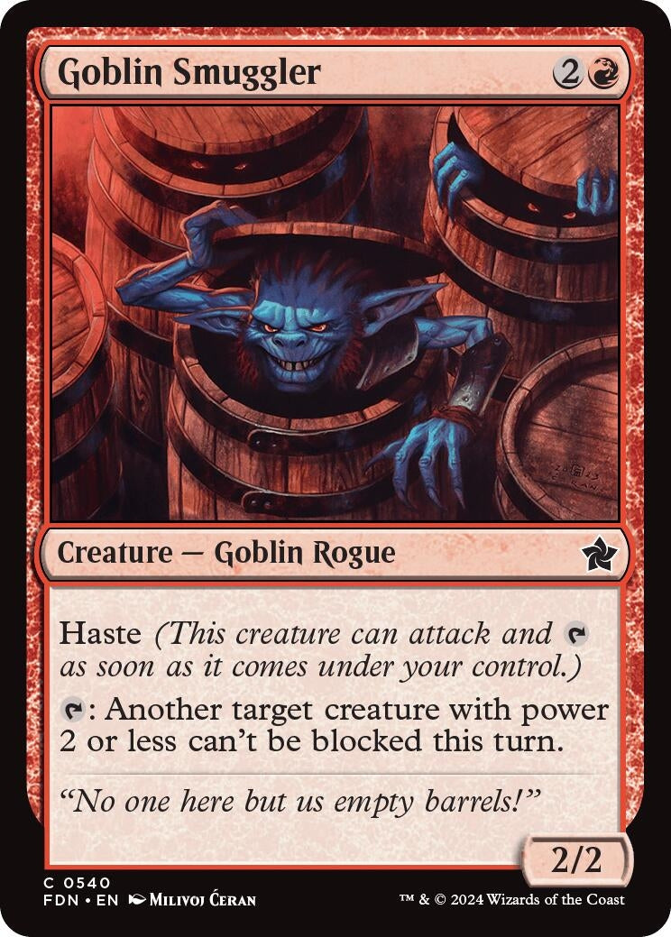 Goblin Smuggler (540) (Foundations) (FDN)