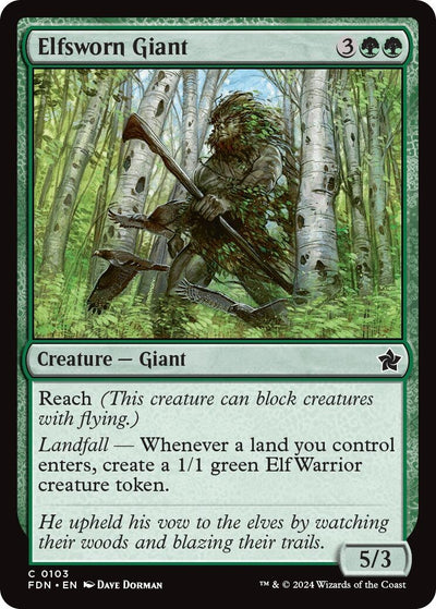 Elfsworn Giant (103) (Foundations) (FDN)