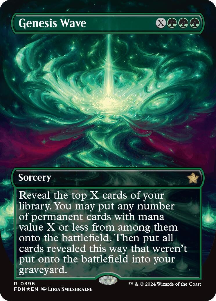 Genesis Wave (Borderless) (Mana Foil) (396) (Foundations)