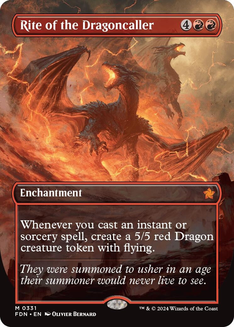 Rite of the Dragoncaller (Borderless) (331) (Foundations)