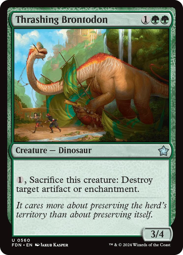 Thrashing Brontodon (560) (Foundations) (FDN)