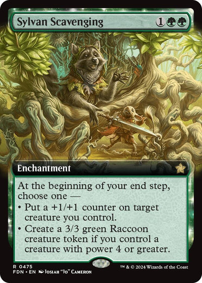 Sylvan Scavenging (Extended Art) (475) (Foundations) (FDN)