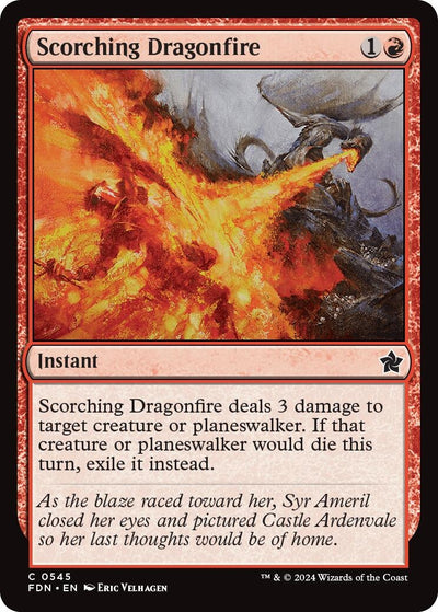 Scorching Dragonfire (545) (Foundations) (FDN)
