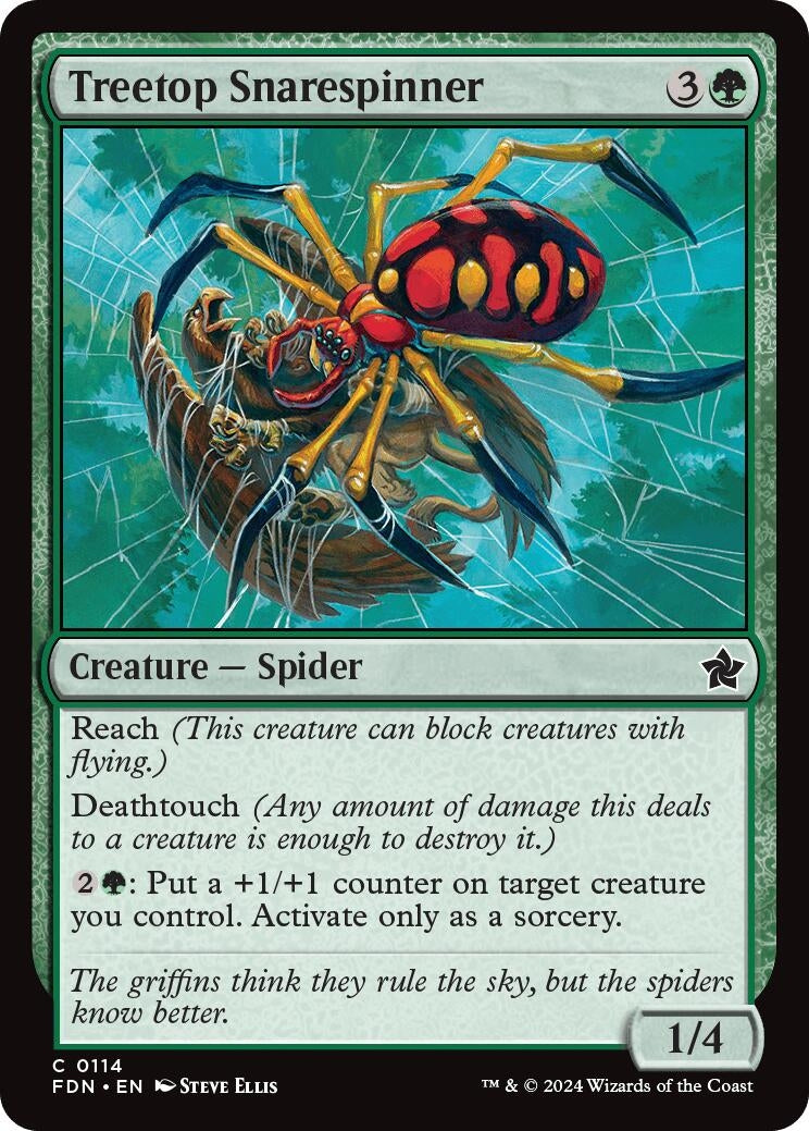 Treetop Snarespinner (114) (Foundations) (FDN)